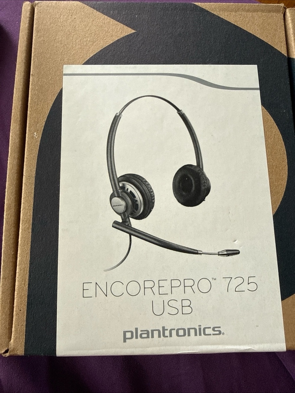 Plantronics EncorePro 725 USB Headset - Black